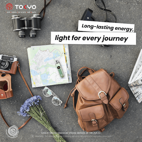 TOKYO TIKO MOD VAPE POD SYSTEM high performance refillable pod cartridge and mesh coil mechanism