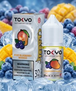 TOKYO CLASSIC BLUEBERRY MANGO ICED SALT ELIQUID bottle on Vape Store Egypt.