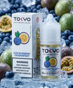 TOKYO CLASSIC BLUEBERRY PASSIONFRUIT ICED SALT ELIQUID bottle on Vape Store Egypt.
