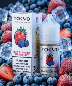 TOKYO CLASSIC BLUEBERRY STRAWBERRY ICED SALT ELIQUID bottle on Vape Store Egypt.
