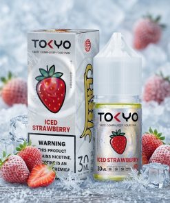 TOKYO CLASSIC STRAWBERRY ICED SALT ELIQUID bottle on Vape Store Egypt.