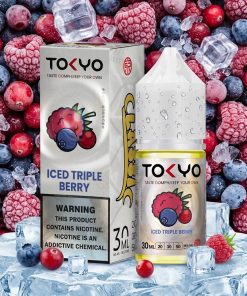 TOKYO CLASSIC TRIPLE BERRY ICED SALT ELIQUID bottle on Vape Store Egypt.