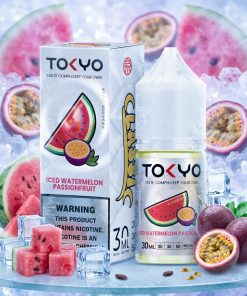 TOKYO CLASSIC WATERMELON PASSIONFRUIT ICED SALT ELIQUID bottle on Vape Store Egypt.