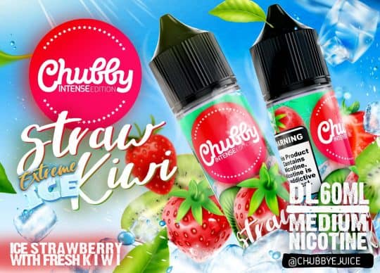 CHUBBY STRAWBERRY KIWI EXTREME ICE ELIQUID