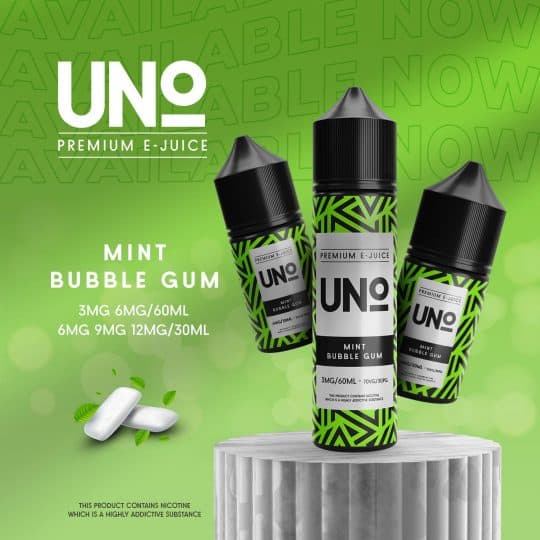 UNO MINT BUBBLEGUM VAPE ELIQUID