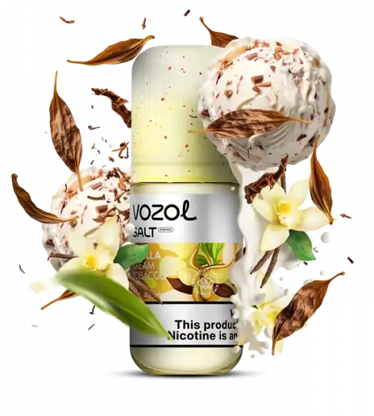 VOZOL PRIME VANILLA CREAM TOBACCO Salt Vape Flavor