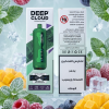 MAZAYA CLOUD AURA 50K PUFFS DTL 6MG DISPOSABLE VAPE POD standing upright displaying its compact shell and active front-facing crystal display screen indicator.