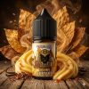 DR VAPES VAPE STATION TOBACCO BOLD CUSTARD MTL ELIQUID 30ml bottle showing its premium gold label design against a white backdrop.