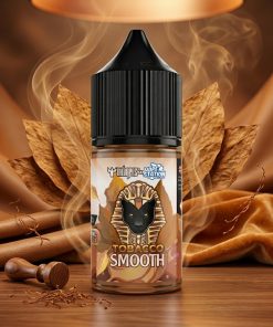 DR VAPES VAPE STATION TOBACCO SMOOTH MTL ELIQUID 30ml bottle featuring a black dropper cap and a golden pharaoh emblem.