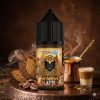 DR VAPES VAPE STATION TOBACCO SPANISH LATTE MTL ELIQUID 30ml bottle resting on a clean white surface with premium golden text.
