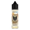 Elegant black vanilla pods and a bowl of fresh yellow custard cream surrounding the DR VAPES VAPE STATION TOBACCO VANILLA CREAM MTL ELIQUID bottle.