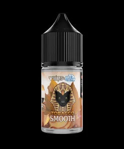 TOBACCO SMOOTH DR VAPES VAPE STATION SALT ELIQUID 30ml bottle featuring a black dropper cap and a golden pharaoh emblem.