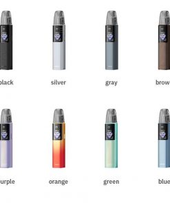 VOOPOO Argus G4 35W Pod system kit standing vertically showing its sleek metal body structure and front facing crisp TFT display screen.