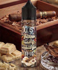 JOOSY CIGAR WHITE CHOCOLATE ELIQUID 60ml bottle displaying tobacco leaf and white chocolate graphics.