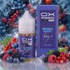 OX PASSION BERRIES BURST FREEZE SALT ELIQUID 30ml bottle displaying its rich purple and red forest berry label graphics.