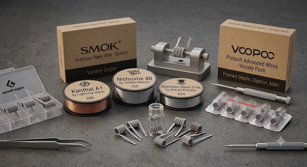 Wire Spool and Prebuilt Coils Category - Vape Store Egypt