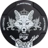 WHITE FOX BLACK EDITION 22.5MG NICOTINE POUCHES matte black can displaying the iconic silver fox emblem.