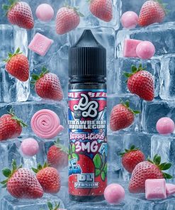 DOLLAR BERRYLICIOUS ICE GOLDEN EDITION ELIQUID 60ml bottle showing iced strawberry bubblegum graphics for vape Egypt.