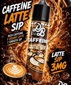DOLLAR LATTE SIP ELIQUID 60ml bottle showing coffee latte graphics for vape Egypt.
