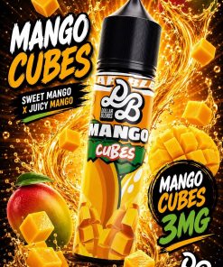 DOLLAR CUBES VAPE ELIQUID 60ml bottle showing fresh mango graphics for vape Egypt.