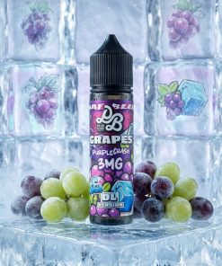 DOLLAR PURPLE CRASH ICE ELIQUID 60ml bottle with iced grape artwork for vape Egypt.