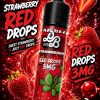 DOLLAR RED DROPS ELIQUID 60ml bottle showing fresh strawberry artwork for vape Egypt.