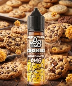 DOLLAR MTL GOLDEN CRUNCH GOLDEN EDITION ELIQUID 60ml bottle with fresh butter cookie graphics for vape Egypt.