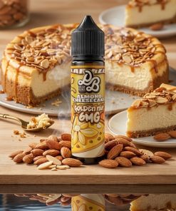 DOLLAR MTL GOLDEN NUT GOLDEN EDITION ELIQUID 60ml bottle with almond cheesecake graphics for vape Egypt.