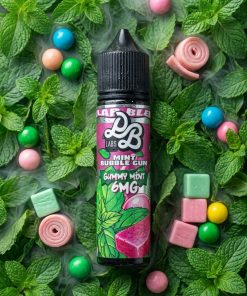 DOLLAR MTL GUMMY MINT ELIQUID 60ml bottle with mint bubblegum graphics for vape Egypt.