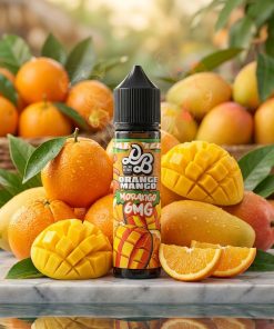 DOLLAR MTL MORANGO GOLDEN EDITION ELIQUID 60ml bottle with orange mango graphics for vape Egypt.