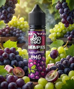 DOLLAR MTL PURPLE CRASH ELIQUID 60ml bottle with purple grape graphics for vape Egypt.