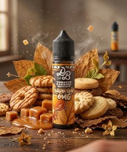 DOLLAR MTL SUGAR LEAF GOLDEN EDITION ELIQUID 60ml bottle with tobacco caramel biscuit graphics for vape Egypt.