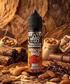 DOLLAR RUSTIC NUT GOLDEN EDITION ELIQUID 60ml bottle showing tobacco almond graphics for vape Egypt.