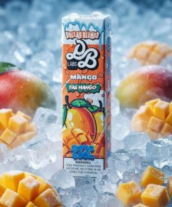 DOLLAR SALT FAS MANGO SUPER COOL ELIQUID bottle displaying tropical mango ice graphics.