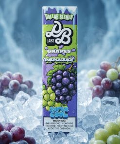 DOLLAR SALT PURPLE CRASH SUPER COOL ELIQUID bottle displaying sweet purple grape ice graphics.