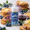 JAM MONSTER BLUEBERRY ELIQUID 100ml bottle with toast and blueberry jam graphics for vape Egypt.