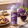 JAM MONSTER GRAPE ELIQUID 100ml bottle with toast and grape jam graphics for vape Egypt.