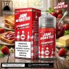JAM MONSTER STRAWBERRY ELIQUID 100ml bottle with toast and strawberry jam graphics for vape Egypt.