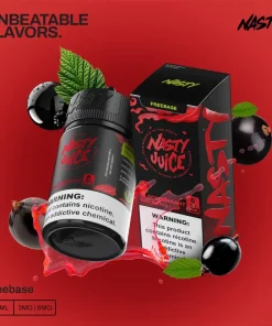 Nasty Juice Bad Blood Eliquid 60ml bottle with blackcurrant graphics for vape Egypt.