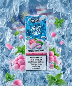 NASTY SUPER COOL BUBBLEGUM MINT SALT ELIQUID.
