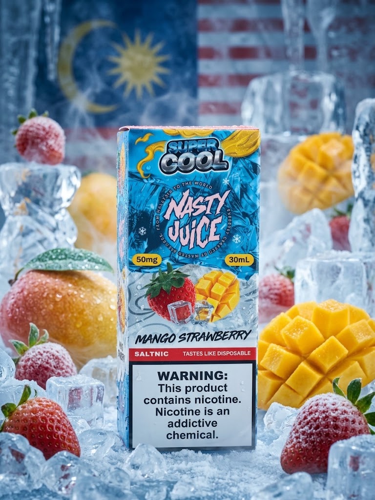 NASTY SUPER COOL MANGO STRAWBERRY SALT ELIQUID