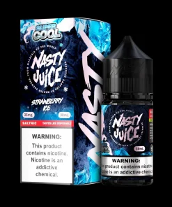 NASTY SUPER COOL STRAWBERRY ICE SALT ELIQUID bottle for vape Egypt.