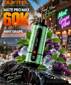 OUKITEL 60K MATE PRO MAX 3MG DISPOSABLE VAPE HOOKAH for vape Egypt.