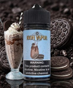 ICON VAPOR OREO MILKSHAKE ELIQUID 100ml 2mg bottle for vape Egypt.