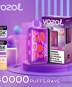 Vozol Rave 40k Puffs Disposable Pod on ELEGABT Vape STORE Egypt.